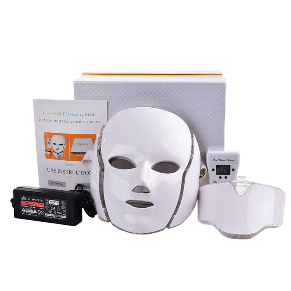 LED Face Mask Light Therapy 7 Color Skin Rejuvenation Therapy LED Photon Mask Light Facial Anti Aging Skin Tightening Wrinkles