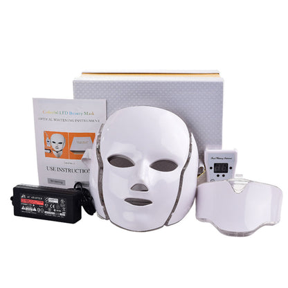 LED Face Mask Light Therapy 7 Color Skin Rejuvenation Therapy LED Photon Mask Light Facial Anti Aging Skin Tightening Wrinkles